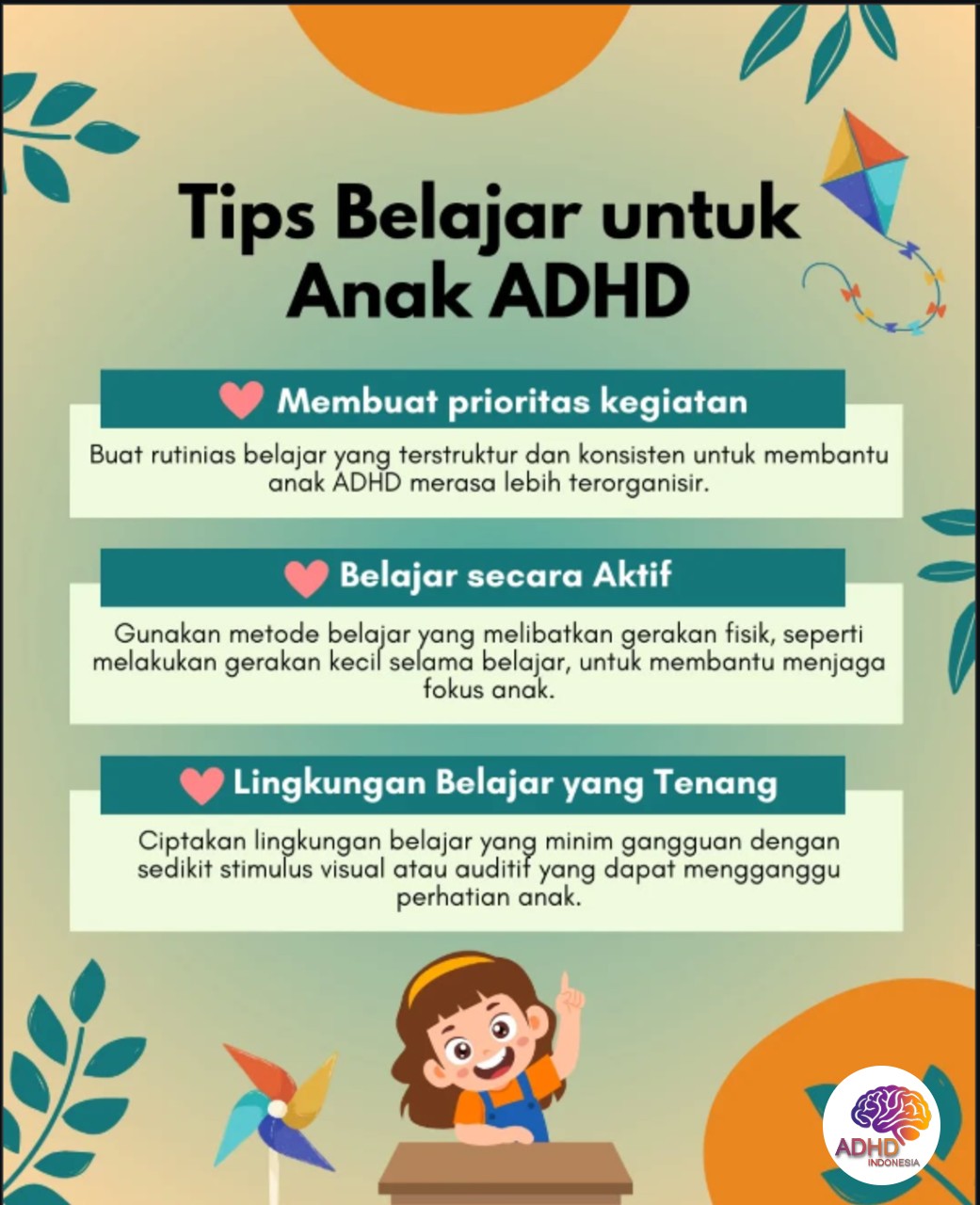 Strategi Belajar yang Cocok untuk Anak ADHD di Kabupaten Minahasa